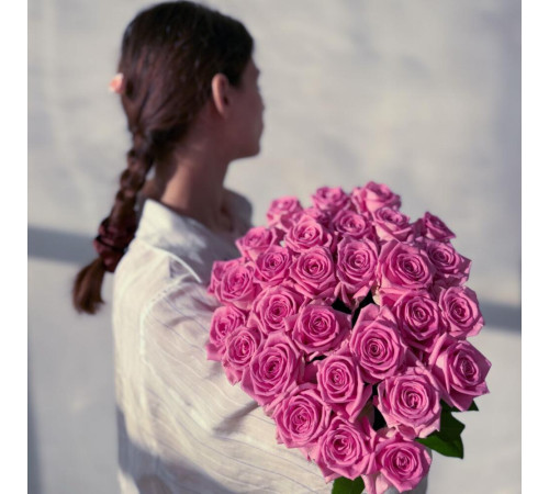 Розовая Роза 31 шт